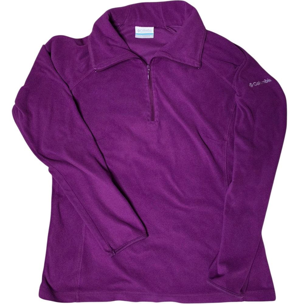 Columbia Glacial IV‎ Medium 1/2 Zip Fleece Purple Pullover
